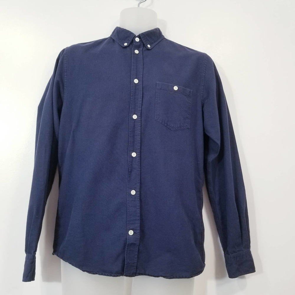 Norse Projects Navy Blue Button-Down Casual Shirt
